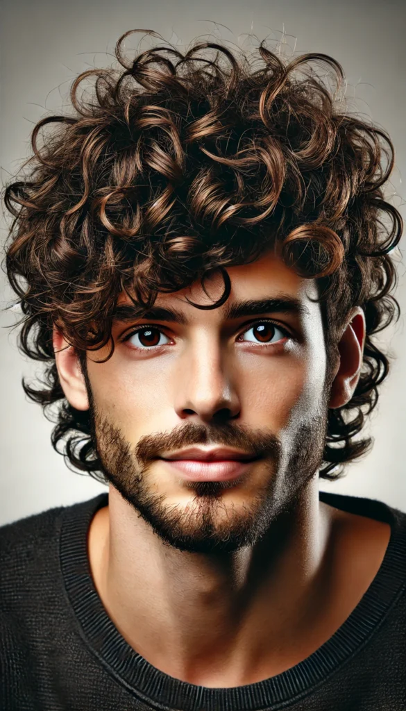 Curly Wolf Cut