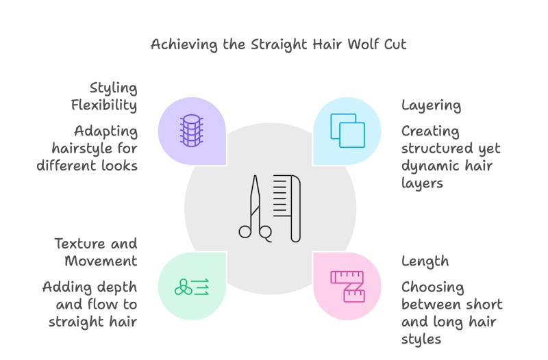 Achieving the Straight Hair Wolf Cut