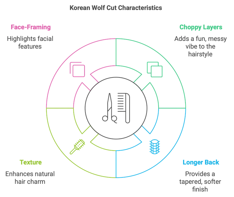 Korean Wolf Cut Characteristics