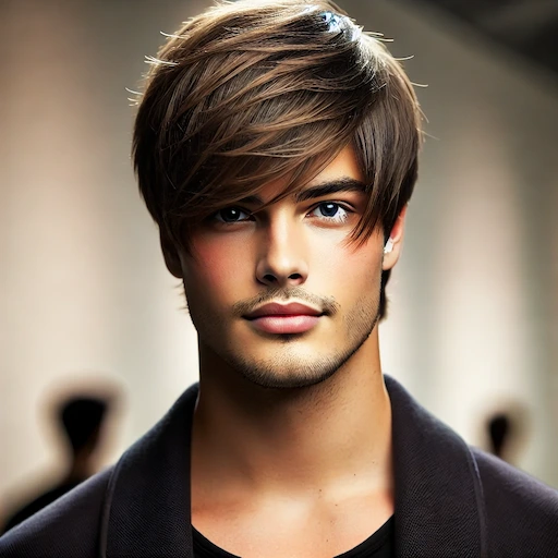 Round Face Straight Hair wolf cut