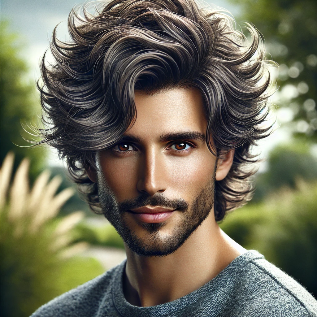 Wavy Hair Curly Wolf Cut