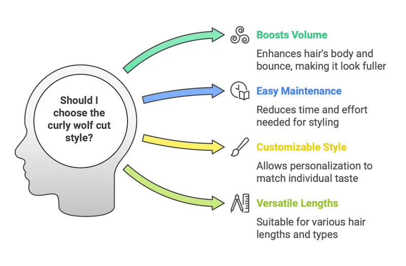 Why Choose the Curly Wolf Cut Style