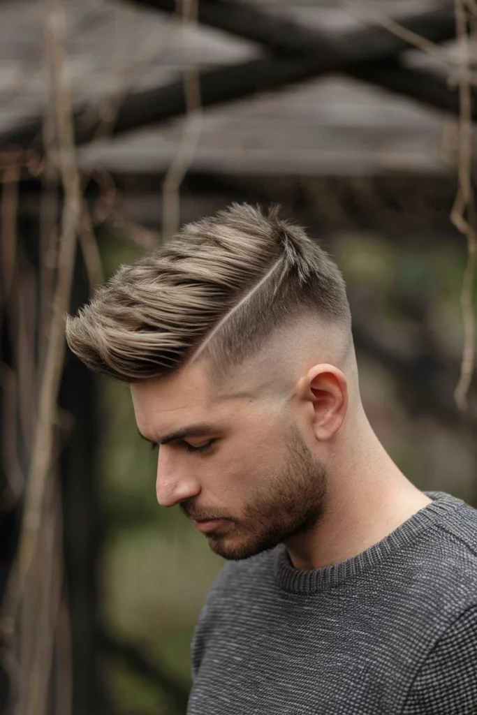 Wolf Cut Men Textured Layers for Volume